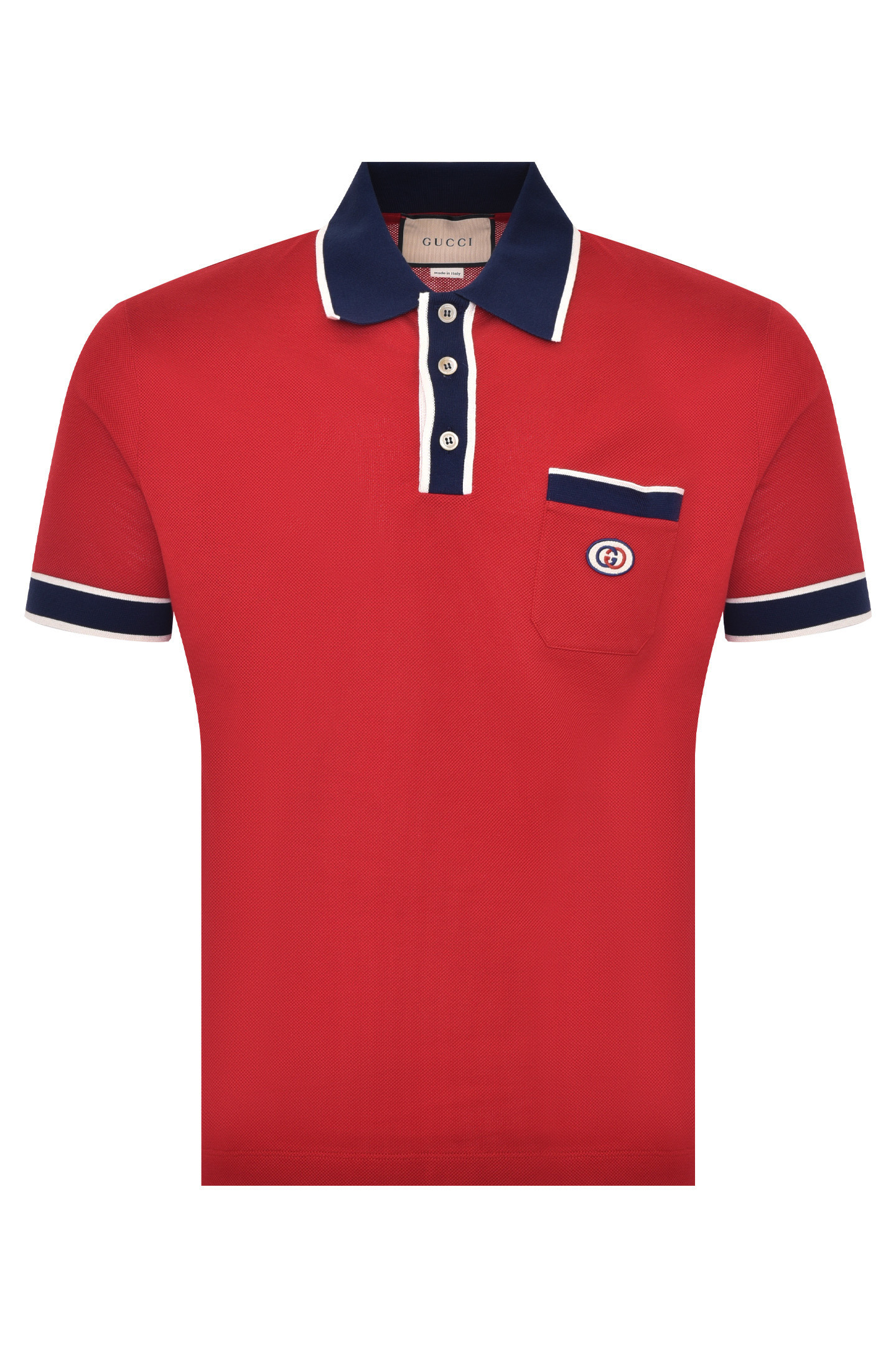 Mens red gucci polo on sale