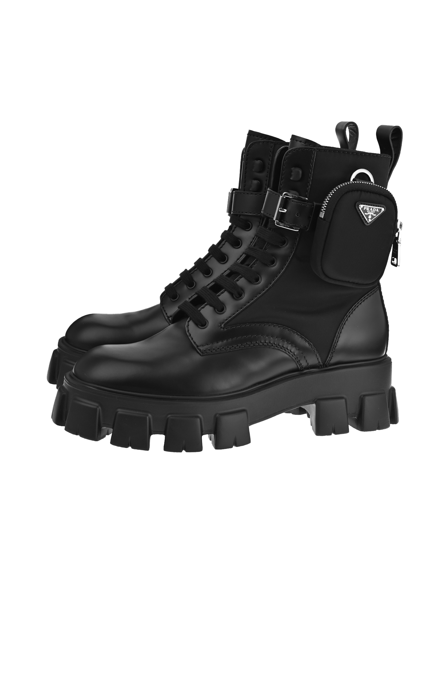 Мужские Ботинки PRADA купить за 91 750 ₽ в интернет-магазине Excelsior,арт: 2UE007FD0023LFR, цвет: Черный