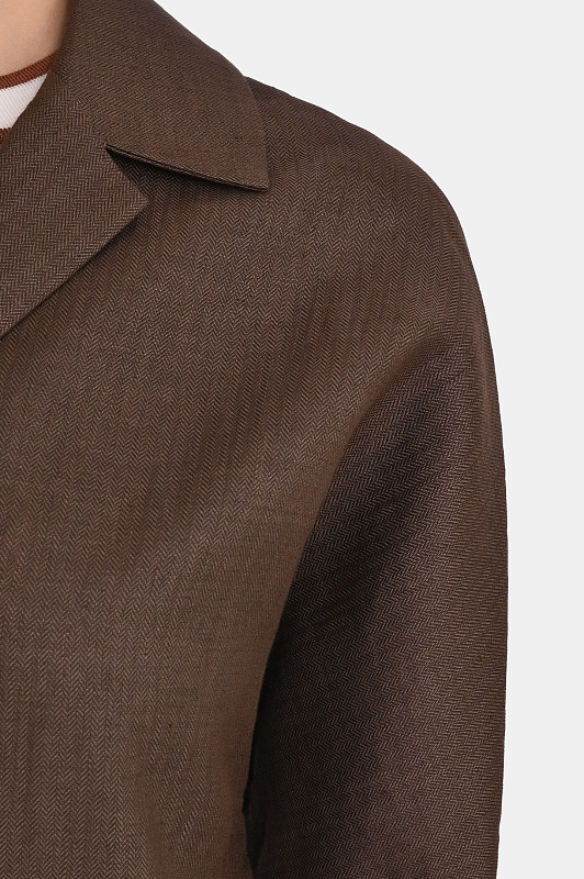 Жакет KITON Темно-коричневый Женский D61406K0987G0