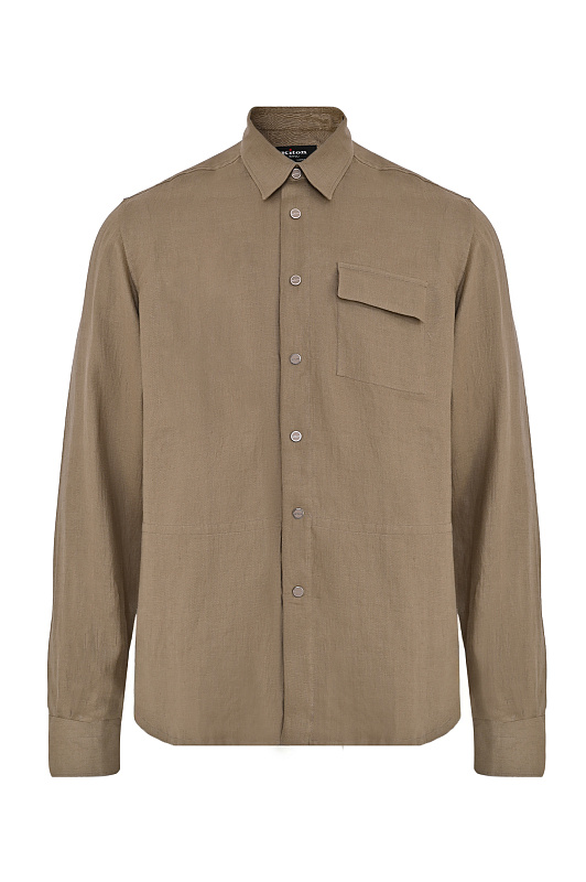 Рубашка KITON Зеленый Мужской UMCBUBAH096900 Рубашка KITON Зеленый Мужской UMCBUBAH096900
