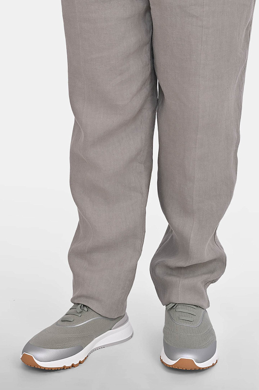 Кроссовки BRUNELLO  CUCINELLI Оливковый Мужской MZUAUFO340