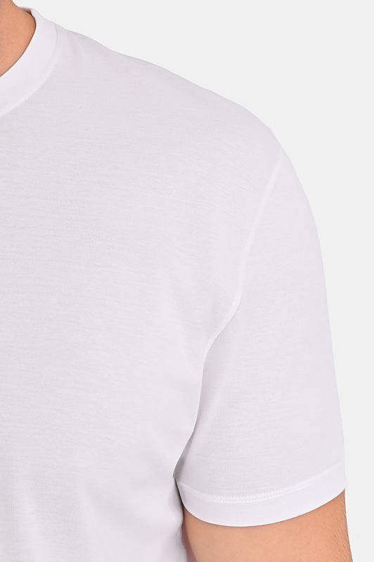 Хлопковая футболка KITON Белый Мужской UMK08840 Хлопковая футболка KITON Белый Мужской UMK08840