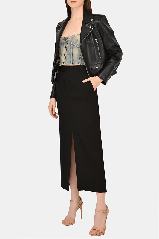 Куртка SAINT LAURENT  Черный Женский 687837 Y5OA2 1000