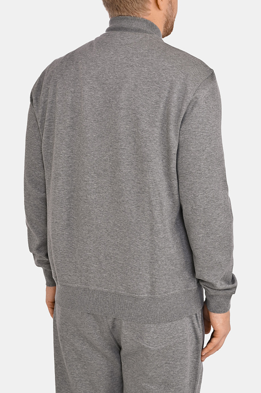 Трикотажный бомбер BRUNELLO  CUCINELLI Серый Мужской MM8319072G