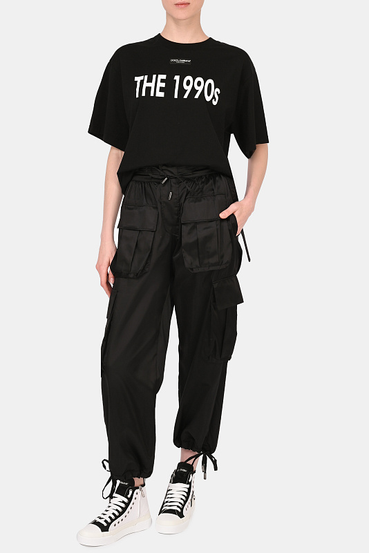 Брюки DOLCE & GABBANA  Черный Женский FTB8QT FUSOK