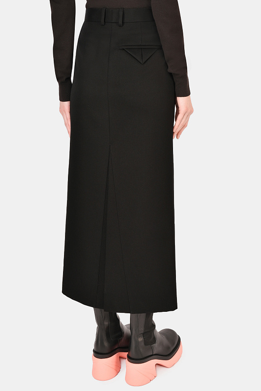 Юбка BOTTEGA VENETA Черный Женский 659561 VKIS0