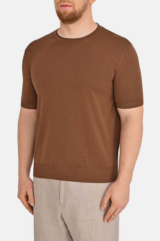 Джемпер CANALI Коричневый Мужской C1161MK02460