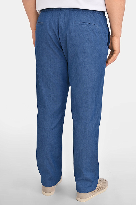 Брюки KITON Голубой Мужской UPN01H0969602