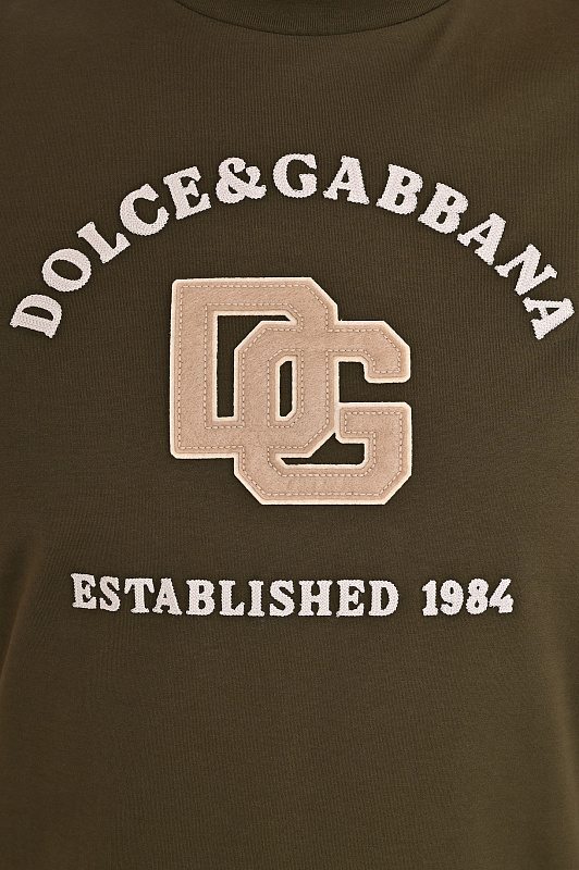 Футболка DOLCE & GABBANA  Темно-зеленый Мужской G8RN8Z G7PPA