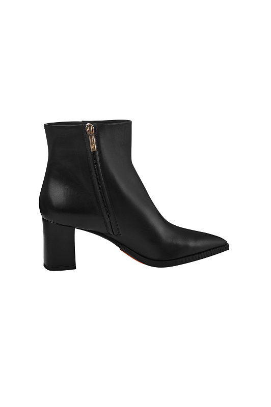 Кожаные ботильоны на каблуке SANTONI Черный Женский WTEG71231PC4NVGBN01 Кожаные ботильоны на каблуке SANTONI Черный Женский WTEG71231PC4NVGBN01