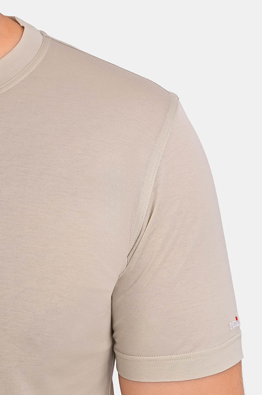 Хлопковая футболка KITON Молочный Мужской UMK1165A024 Хлопковая футболка KITON Молочный Мужской UMK1165A024