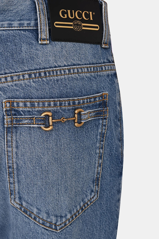 Джинсы GUCCI Синий Мужской 675701 XDBQ4