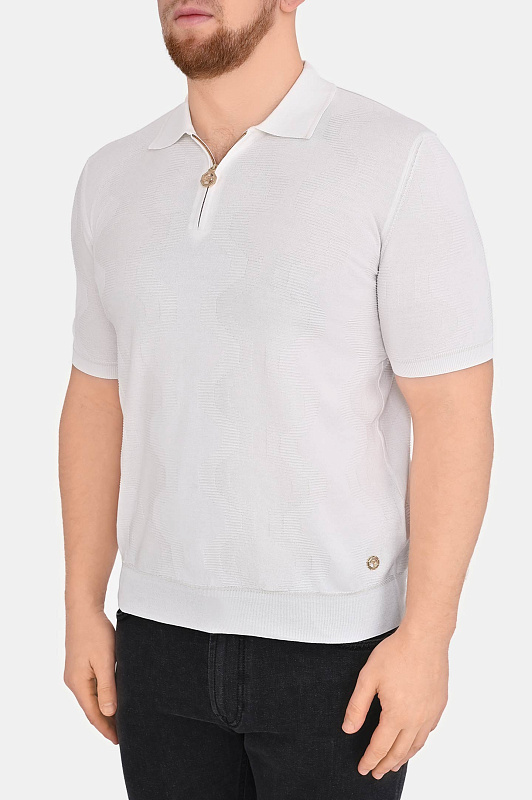 Поло STEFANO RICCI Белый Мужской K818105P31 F26171