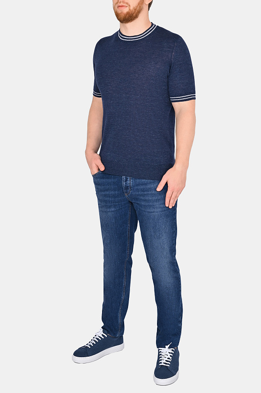 Джемпер BRUNELLO  CUCINELLI Синий Мужской M2L00600