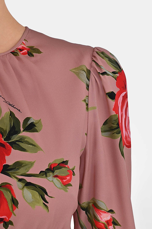 Платье DOLCE & GABBANA  Розовый Женский F610OTFSA8Q