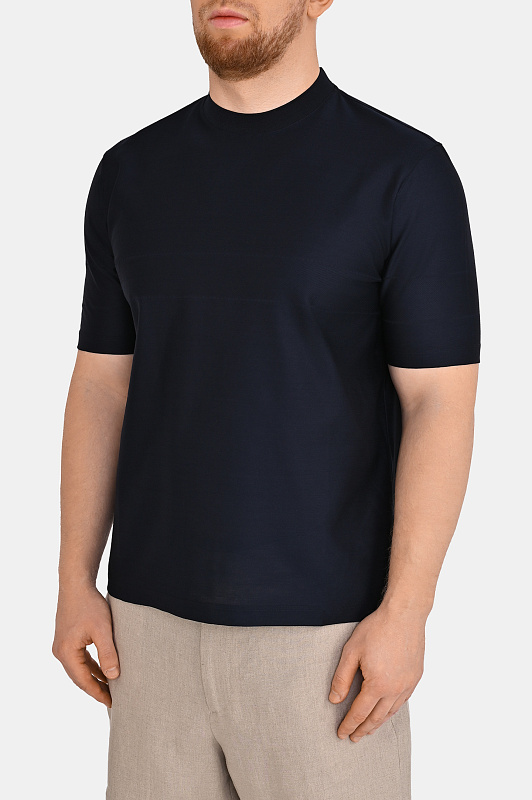 Футболка CANALI Темно-синий Мужской T0943MJ02438