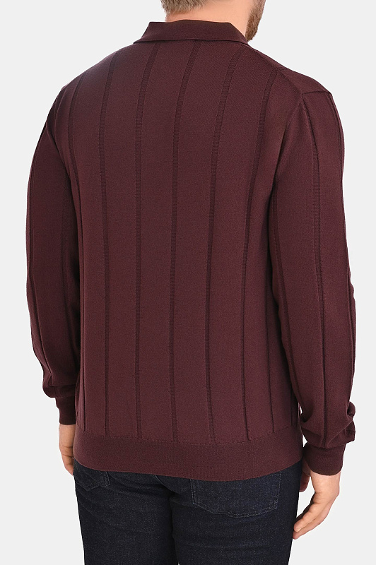 Поло бордовое CANALI Бордовый Мужской MK02483 C1134