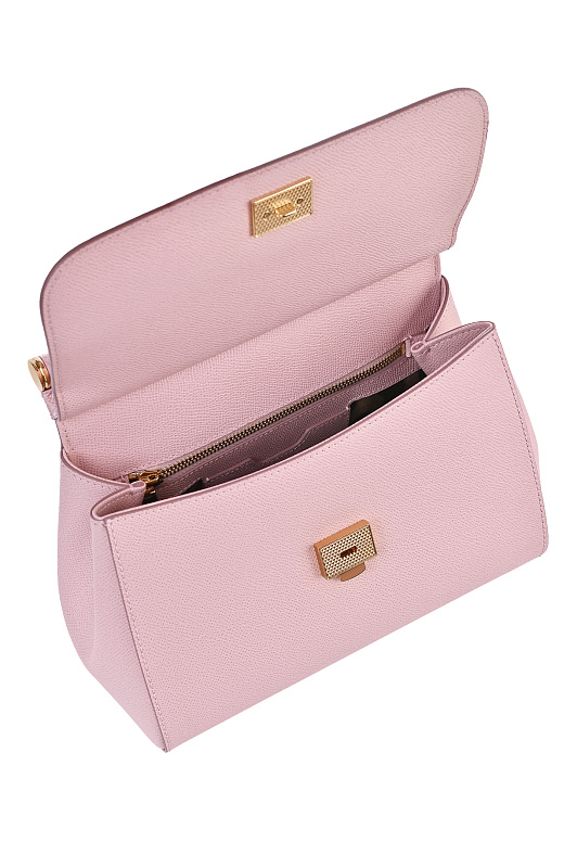 Кожаная сумка с клапаном DOLCE & GABBANA Розовый Женский BB6002B1001 Кожаная сумка с клапаном DOLCE & GABBANA Розовый Женский BB6002B1001