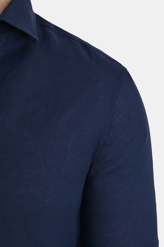 Рубашка BRUNELLO  CUCINELLI Темно-синий Мужской MM6840627