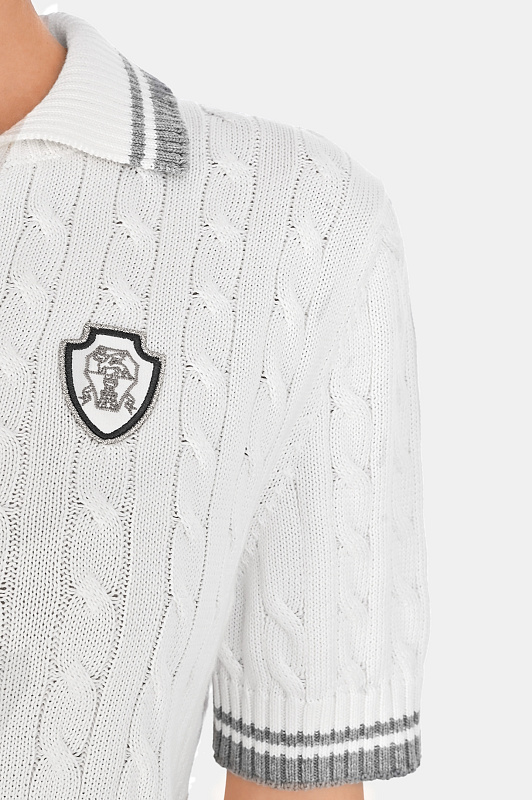 Поло BRUNELLO  CUCINELLI Белый Женский M19756505