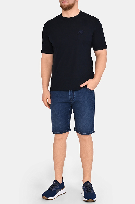 Футболка STEFANO RICCI Темно-синий Мужской MNH6105150 DJ0011