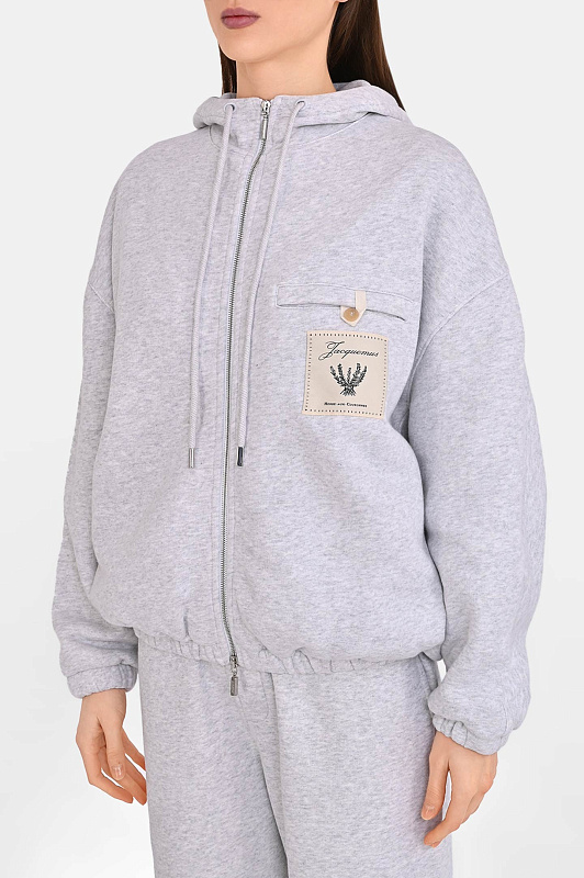 Куртка спорт JACQUEMUS Серый Женский HOW00415AJ00262