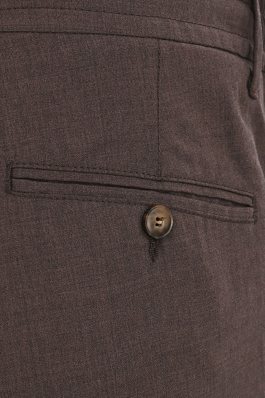 Брюки CANALI Темно-коричневый Мужской V91659AR03652