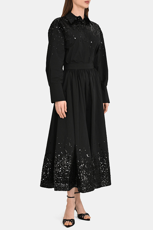 Юбка ZUHAIR MURAD  Черный Женский RSK26333 TABL009