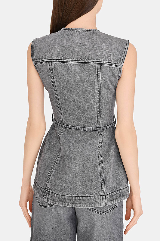 Блуза+пояс SPORTMAX Серый Женский SPDORLI 2612161025600