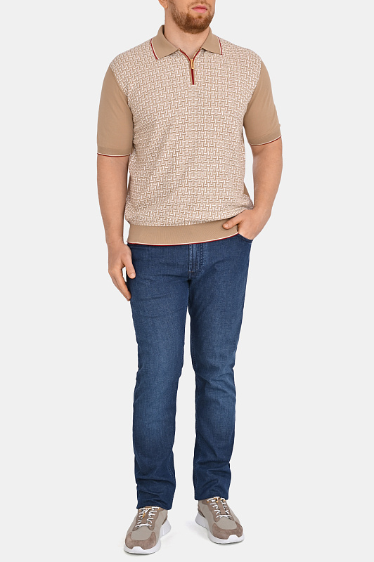 Поло STEFANO RICCI Бежевый Мужской K414016P31 F26167 Поло STEFANO RICCI Бежевый Мужской K414016P31 F26167