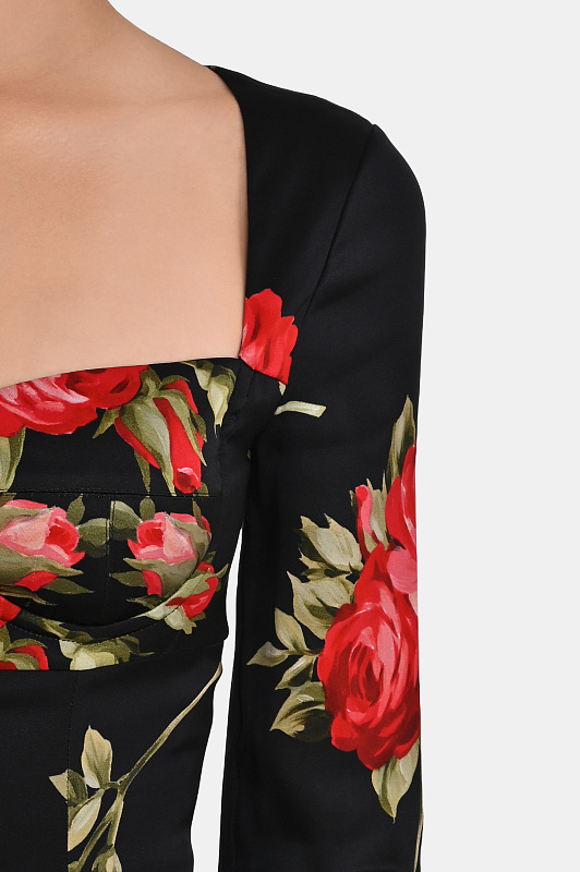 Платье DOLCE & GABBANA  Черный Женский F610FTFSICD