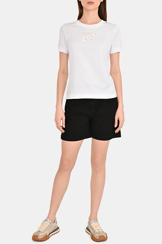 Футболка DOLCE & GABBANA  Белый Женский F8N08Z GDDMB