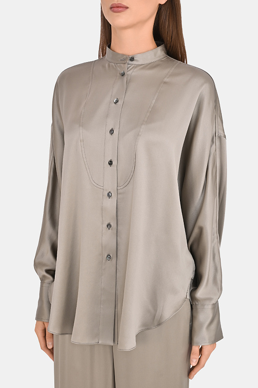 Блуза BRUNELLO  CUCINELLI Оливковый Женский M0C59MY906