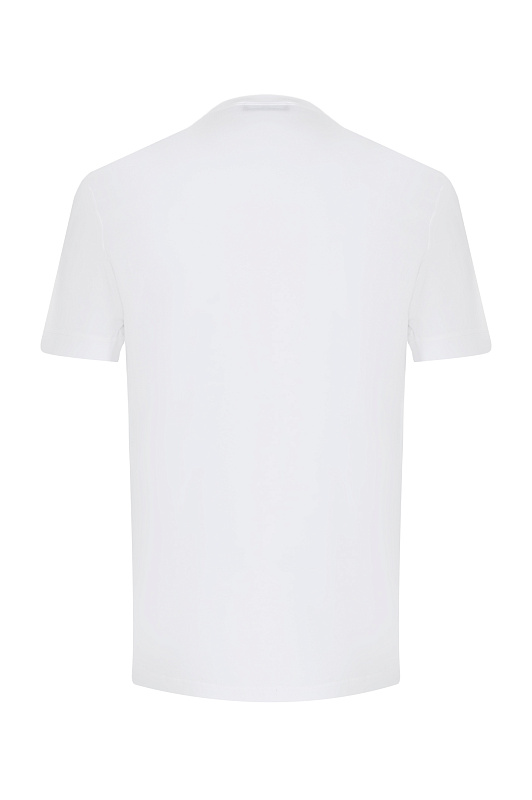 Футболка с логотипом KNT BY KITON Белый Мужской UMM05550