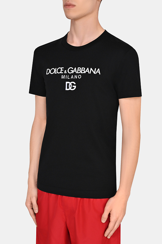 Футболка DOLCE & GABBANA  Черный Мужской G8PD7Z G7B9X