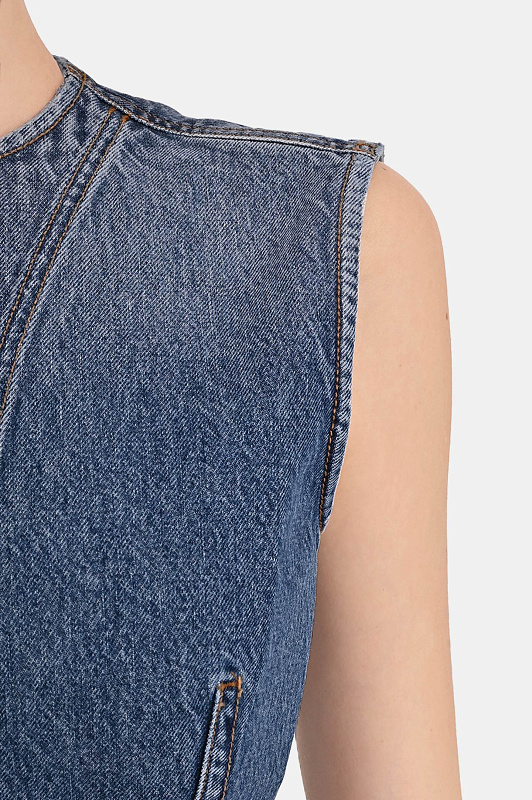 Блуза+пояс SPORTMAX Синий Женский SPDDOMINIO 2612161015600