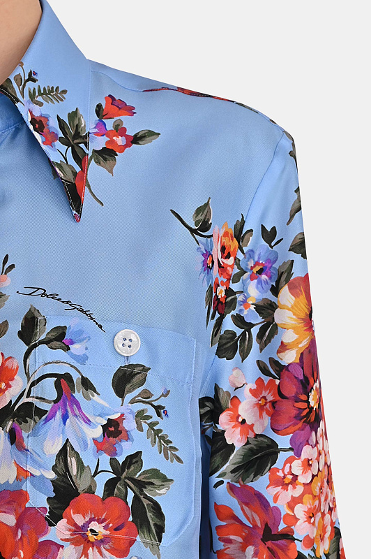 Блуза DOLCE & GABBANA  Голубой Женский F5T50TIS11I