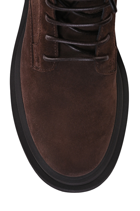 Высокие ботинки на шнуровке BRUNELLO  CUCINELLI Коричневый Женский MZSFG3308