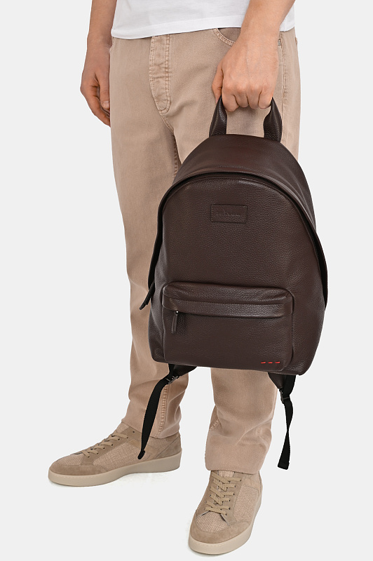 Рюкзак KITON Темно-коричневый Мужской UBA0102N012710