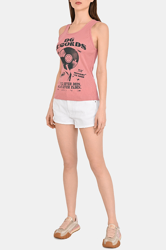 Топ DOLCE & GABBANA  Розовый Женский F8V40T GDDND