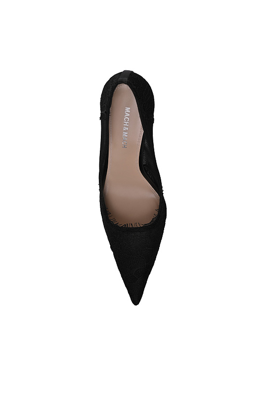 Текстильные лодочки MACH & MACH Черный Женский PF26-S1188-95-Y03-BLK Текстильные лодочки MACH & MACH Черный Женский PF26-S1188-95-Y03-BLK