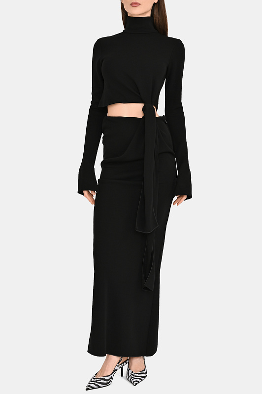 Платье SPORTMAX Черный Женский SPXSCOUT 2612621041600