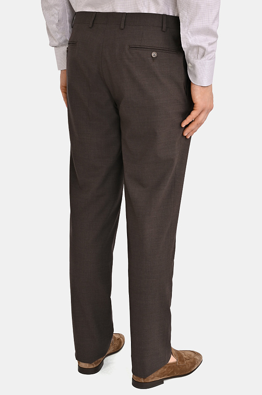 Брюки CANALI Темно-коричневый Мужской 71019EU00551