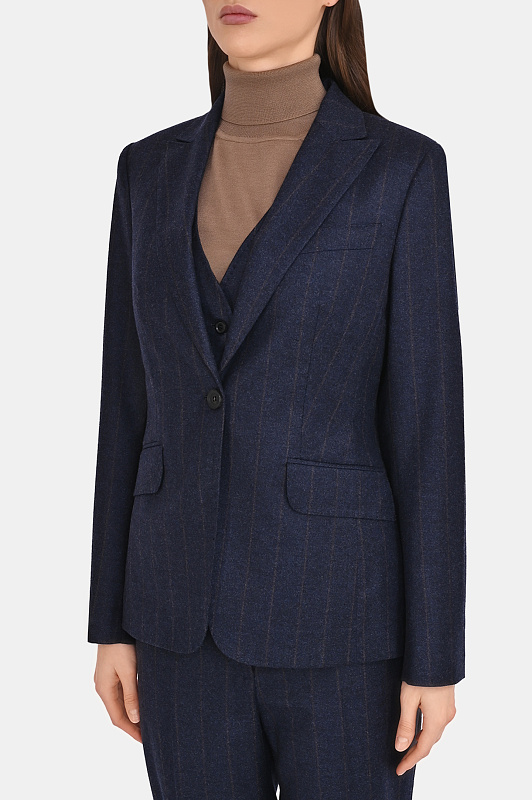 Жакет KITON Темно-синий Женский D15510K0540I0