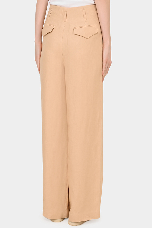 Брюки LORO PIANA Бежевый Женский F1-FAM1082
