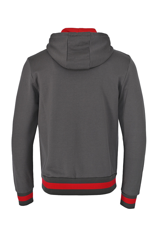 Спортивная куртка из хлопка KITON Серый Мужской UMKZ01005