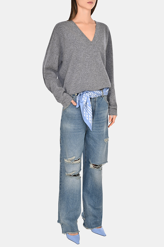 Свитер с v-образным вырезом