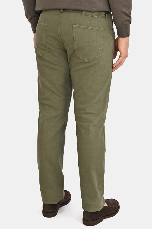 Джинсы зеленые KITON Зеленый Мужской UPR005RK0109L
