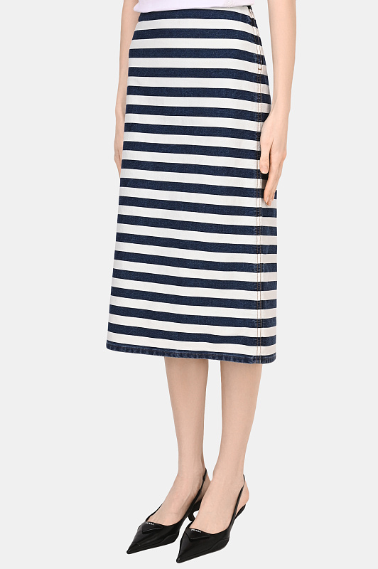 Юбка PRADA  Белый Женский GFD160 10G2