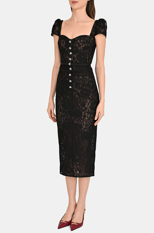 Платье+ремень SELF PORTRAIT  Черный Женский RS26173MAB